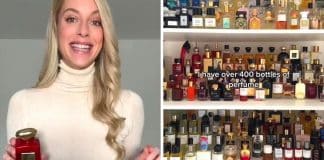 Mulher obcecada por perfume tem mais de 400 frascos e até usa para dormir