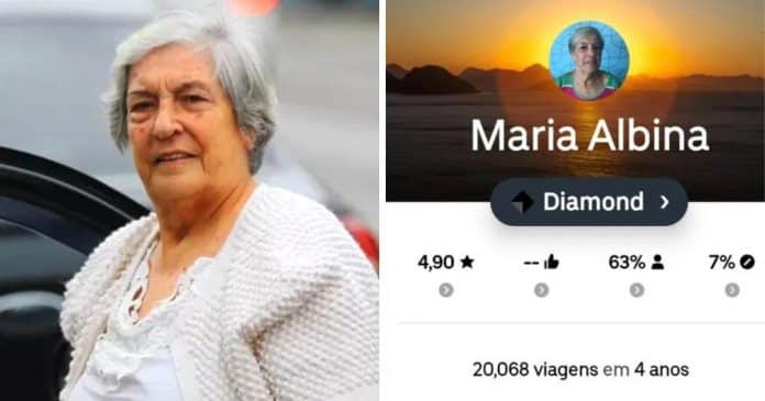 ‘Vovó do Uber’ ultrapassa 20 mil corridas e continua ativa: “Se der vou até os 80 anos”