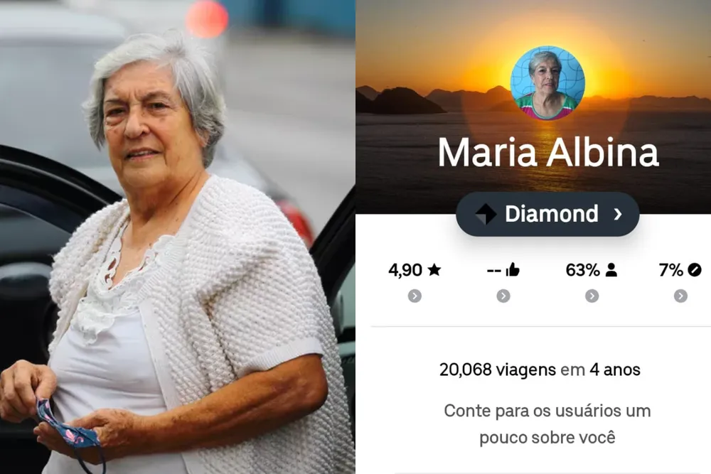 sabiaspalavras.com - ‘Vovó do Uber’ ultrapassa 20 mil corridas e continua ativa: “Se der vou até os 80 anos”