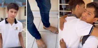 Após filho zombar dos tênis falsificados de um colega, pai obriga-o a ir à escola de sandálias durante uma semana