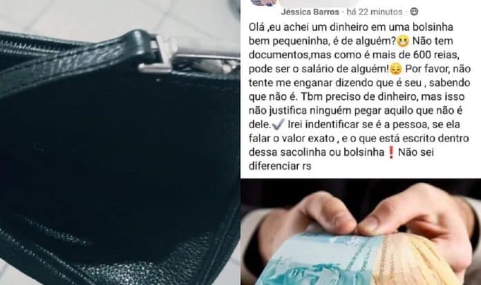 Jovem encontrou bolsa com R$ 1,7 mil, devolveu-a e acabou ganhando um emprego