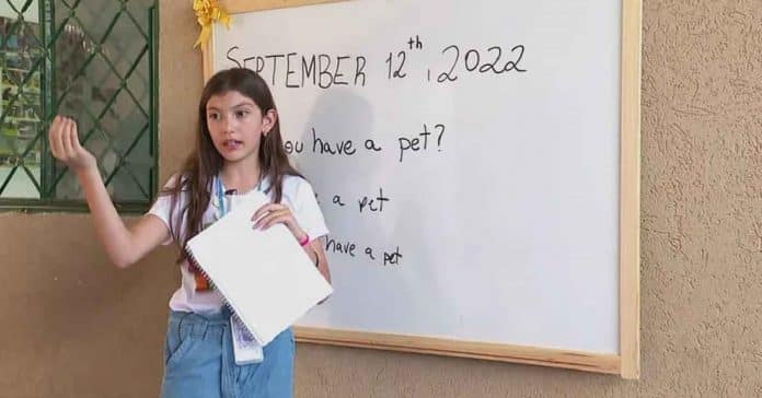 Jovem Professora de 11 anos oferece aulas gratuitas de inglês para crianças carentes