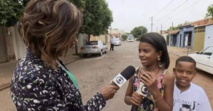 Menina conhecida como “Mini Glória Maria” e que se inspira na jornalista vira ativista