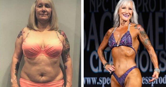 Mulher idosa perde 29 quilos e vira “maromba” aos 60 anos