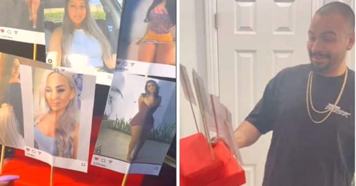 Mulher surpreende marido no ‘dia dos namorados’ com fotos das mulheres a quem deu “like”