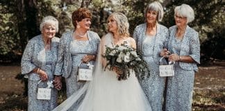 Noiva convida suas quatro avós para serem as damas de honra de seu casamento e emociona