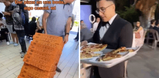 Casal opta por pizzas em vez de jantar chique em casamento