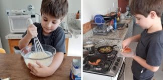 Mãe ensina seu filho de 10 anos a cozinhar para que ele nunca o exija de sua futura esposa
