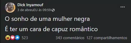 sabiaspalavras.com - "Nem negras, nem obesas" - Homem viraliza pelas regras para encontrar namorada