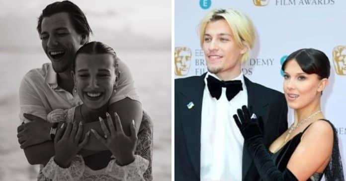 Aos 19 anos, Millie Bobby Brown anuncia que está noiva do filho de Bon Jovi, Jake