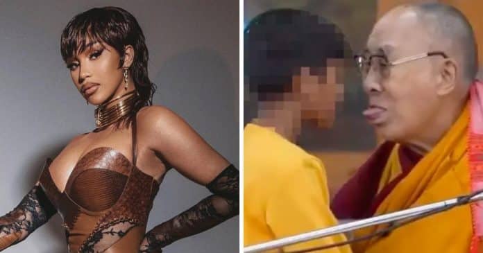 Cardi B critica Dalai Lama como ‘predador de crianças’: “Eles atacam os inocentes, nossos filhos”