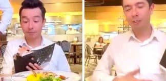 Homem finge ser crítico gastronômico para comer de graça em restaurante caro e o vídeo viralizou