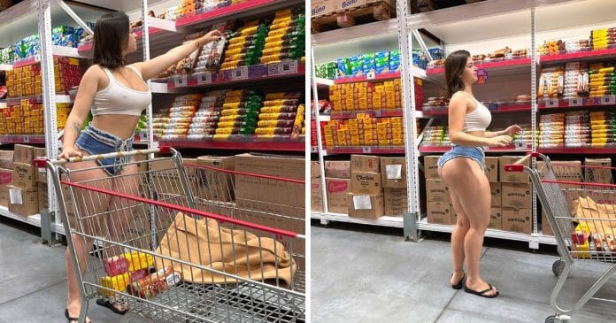 Modelo é expulsa de supermercado por usar ‘roupa curta demais’: “Vocês acreditam?”