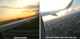 Vídeo de reação de família viajando de avião pela primeira vez viraliza: “Que diabo de trem alto”