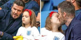 Diante das críticas, David Beckham resolveu explicar porque beija a filha na boca