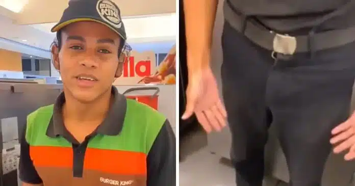 funcionario-do-burguer-king-diz-ter-feito-xixi-nas-calcas-apos-ser-proibido-de-ir-ao-banheiro-veja-video Funcionário do Burguer King diz ter feito xixi nas calças após ser proibido de ir ao banheiro; veja vídeo