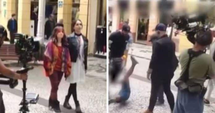 Gravação de filme com Larissa Manoela é interrompida por briga de segurança com um jovem
