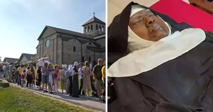 Multidões visitam freira ‘milagrosa’ cujo corpo não mostra sinais de decomposição quatro anos após sua morte