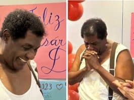 Tony Tornado emociona com festa surpresa de colegas no seu 93º aniversário