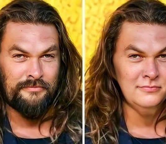 16 famosos COM e SEM barba