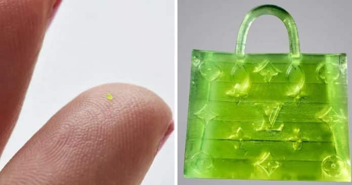 Bolsa microscópica inspirada na OnTheGo da Louis Vuitton será leiloada