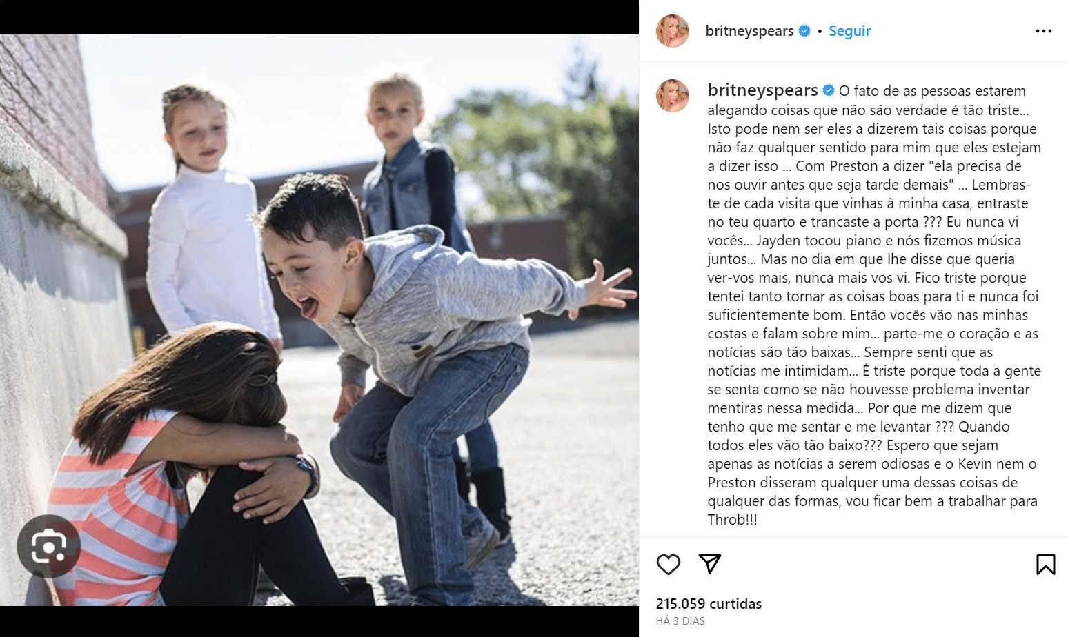 sabiaspalavras.com - Fam&iacute;lia de Britney Spears teme que ela tenha um fim igual a Amy Winehouse: "Rezo para que ela acorde"