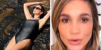 Flávia Alessandra rebate críticas por usar maiô aos 49 anos: “Julgada como velha”