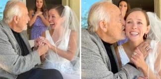 Pai com Alzheimer reconhece filha no dia em que ela se casou: “O melhor presente de casamento”