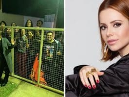 Sandy recebe fãs separada por grades e internautas reprovam seu comportamento: “Zoológico humano”