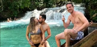 Casal resolveu levar amigo solteiro em viagem romântica e as imagens viralizam