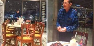 Homem reservou três mesas pro seu aniversário e ninguém apareceu