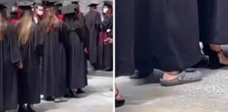 Jovem usa Crocs em formatura e gera reflexão: “Humilde, mas vencedora”