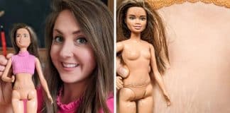 Mãe pinta estrias na Barbie para a filha iguais a que teve depois de sua gravidez