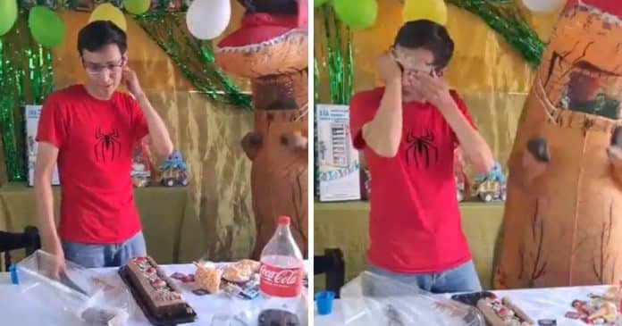 Pai organizou festa de aniversário para o filho e a mãe não o deixou ir: “Não me permitiram”