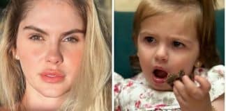 Bárbara Evans rebate críticas após filha comer primeiro brigadeiro: “A filha é minha”