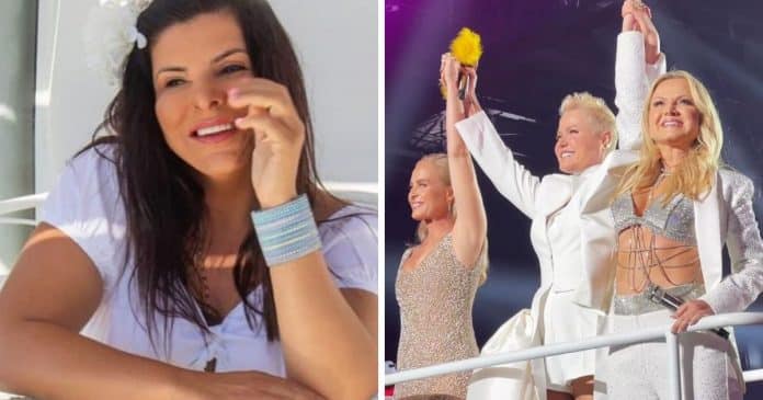 Mara Maravilha ironiza ausência em encontro de Xuxa, Eliana e Angélica: “Rindo à toa”