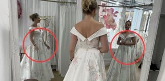 Foto com reflexo assustador de mulher vestida de noiva está perturbando internautas