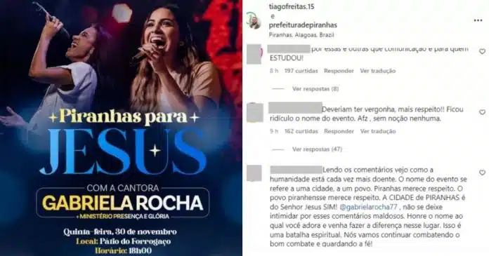 O evento evangélico ‘Piranhas para Jesus’ gera polêmica e repercute nas redes sociais