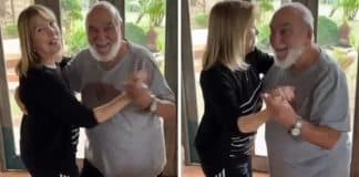 VÍDEO: Aos 93 anos, Lima Duarte encanta a web com samba ao lado da filha