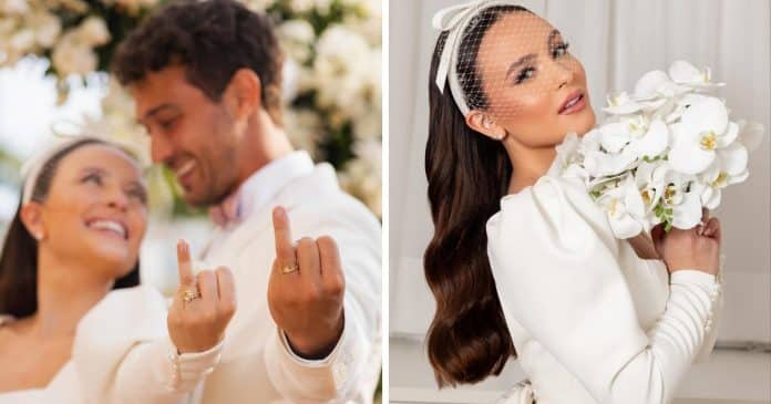 Larissa Manoela se casa com André Luiz Frambach e surpreende fãs: ‘Estamos simplesmente destinados a ser’
