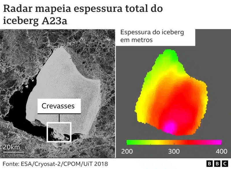 Maior iceberg do mundo se solta da Antártida com quase um trilhão de toneladas sabiaspalavras.com - Maior iceberg do mundo se solta da Antártida com quase um trilhão de toneladas