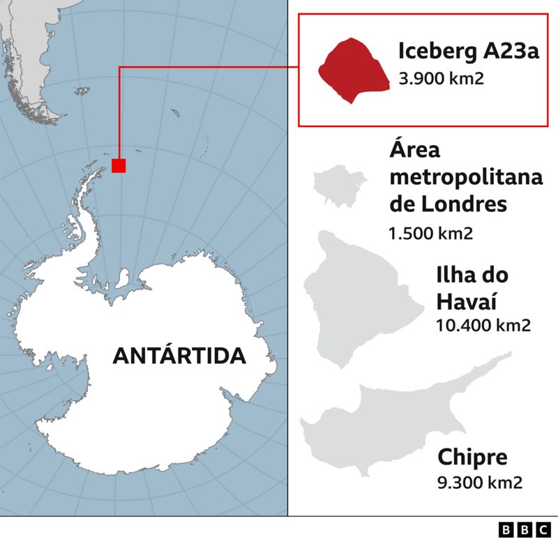 sabiaspalavras.com - Maior iceberg do mundo se solta da Antártida com quase um trilhão de toneladas