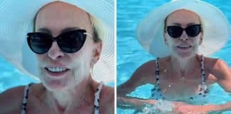 Aos 74 anos, Ana Maria Braga encanta ao exibir corpo em forma em banho de piscina