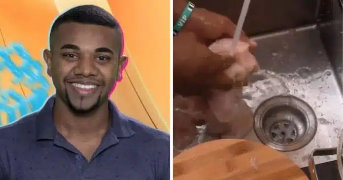 lavar-ou-nao-lavar-o-frango-antes-de-cozinhar-o-debate-surge-com-acao-de-davi-em-reality Lavar ou não lavar o frango antes de cozinhar? O debate surge com ação de Davi em reality