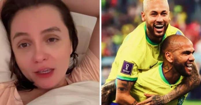 Monica Iozzi critica apoio financeiro de Neymar ao jogador Daniel Alves: ‘Broderagem nojenta!’