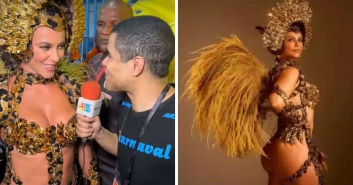 Repórter vira polêmica após dizer que Paolla Oliveira traz representatividade para obesos no Carnaval 2024