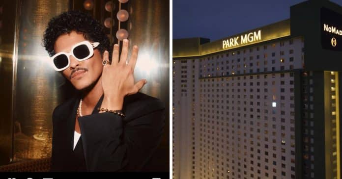 Bruno Mars está “preso” a show em cassino por dívidas de jogo