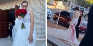 Sogra contrata trio para atacar noiva com tinta vermelha para sabotar casamento do filho