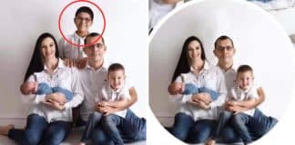 Madrasta pede para remover enteado de retrato em família: “Queria uma foto só com meus filhos”