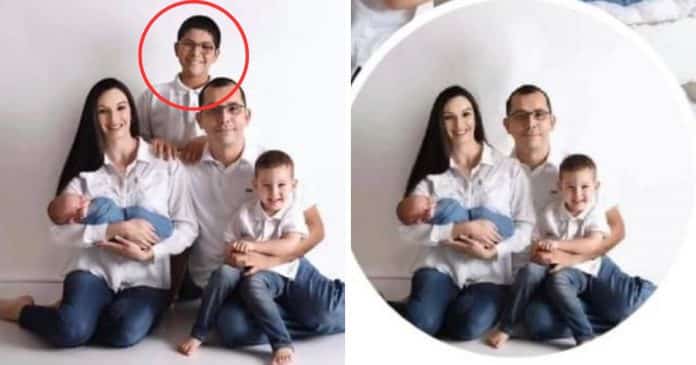 Madrasta pede para remover enteado de retrato em família: “Queria uma foto só com meus filhos”